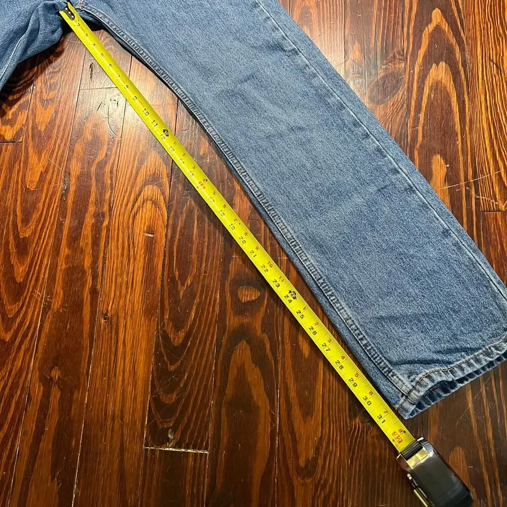Levi's 29x32 505 Straight Leg Jeans Blue Denim Classic